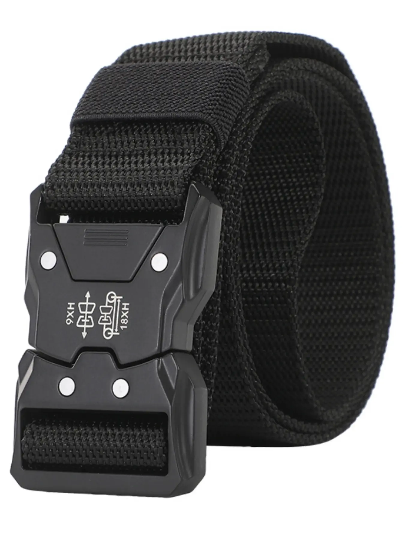 Durable Canvas Belt with Plastic Buckle, Adjustable Shoulder Strap for Men, Ideal for Active Training & Outdoor Sports, Practical Utility Belt