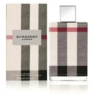 BURBERRY Fabric Colorless Women's Eau De Parfum (EDP) Spray, 3.4oz Bottle, Distinctive Floral-Fresh Aroma with Rose and Honeysuckle Notes, Colorless Women's Fragrance
