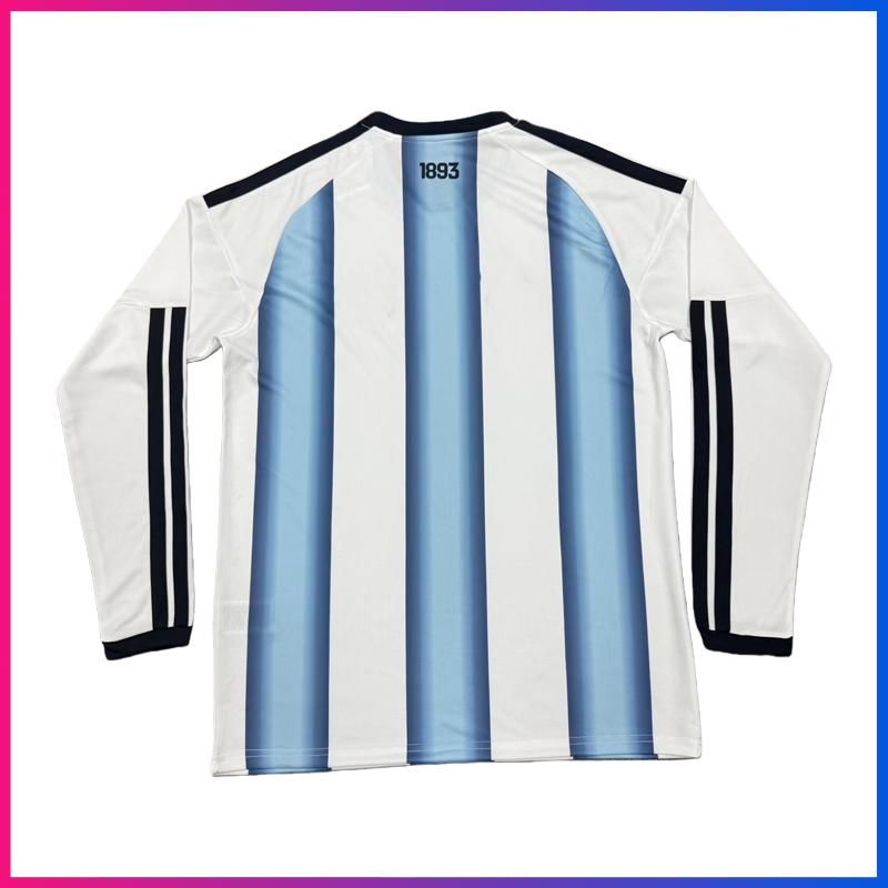 Messi 10 J.ALVAREZ 9 (S~4XL) 2026 Argentina Home Customize Long sleeves Football Jersey Shirt
