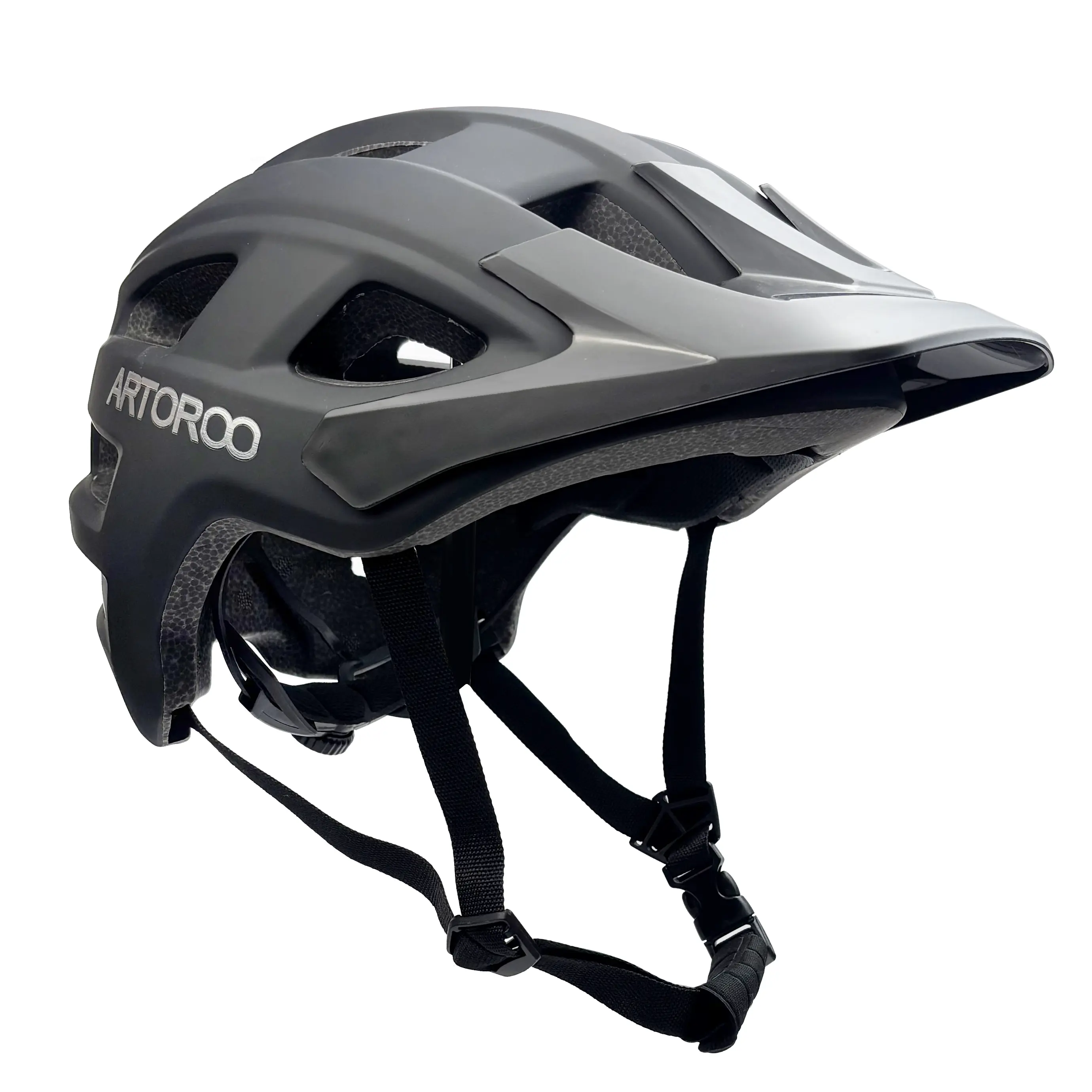 Optimal Airflow MTB Helmet for Adults with 18 Vents Removable Adjustable Visor Dual Size Fit Ultra Lightweight CPSC Certified for Mountain Biking Trail Riding BMX e-bike Commuting Urban Cycling