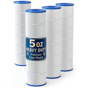 Upgraded 5oz CCP420 Pool Filter Cartridges, Compatible with Pentair Clean & Clear Plus 420 (#160301), Replaces OEM 178584, R173576, Pleatco PCC105, 4-Pack, 420 Sq.Ft Total, Premium Media