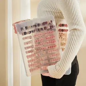 1Piece Portable Nail Art Storage Box: Large Capacity, Dustproof, and Transparent—A Convenient Solution for Organizing Your Nail Art Supplies.