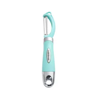Euro Peeler, a Kitchen Essential for Quick and Easy Peeling of Produce, Chocolate, Cheeses and More, Features Hang-Hole for Easy Storage, Dishwasher Safe, Aqua Sky