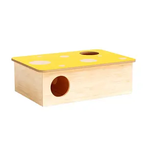 Mini and Moe Cheese Condo for Hamsters - Hamster Hide Multi-Hamster Hideout