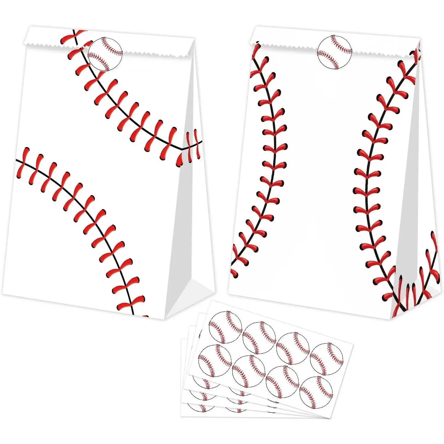 24 count Goodie Bags for Baseball Party Decorations - Baseball  Bags for  Boys Girls