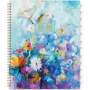 2026-2030 Monthly Planner - 5 Year Monthly Planner/Calendar 2026-2030, Jan. 2026 - Dec. 2030, 9" x 11", -Wire Binding, 60 Month Tabs,  Pocket, Notes, Holidays, Transparent  PP Cover