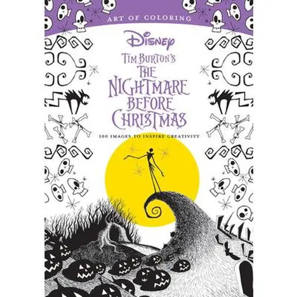 Used Soft Cover Book - Art of Coloring: Tim Burton's The Nightmare Before Christmas (100 Images for Focus & Relaxation) by Disney Books (English Paperback)