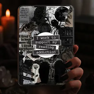 I Work to Support My Reading Addiction Kindle Grip Magnetic Holder Magsafe Phone Kindle Accessory