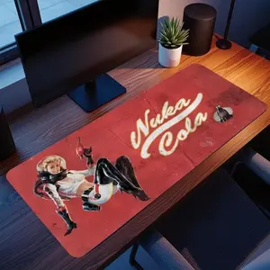 Fallout Gaming Mouse Pad Desk Mat, Anime Game Art Dark Anime Gaming Desk Mat, Monarch Fan Gift