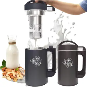 Nut Milk Maker Machine 50oz/1.5L Stainless Steel (Built-In Strainer,No Mesh Bags) 8-IN-1 Cooking Blender, 6-7 Cups Per Batch, Oat, Almondmilk Maker & Soymilk Maker, Creamy -Based Milks & Soups