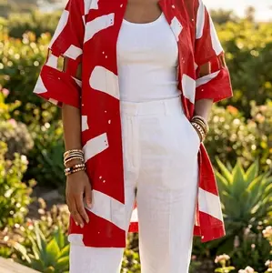Basket Kimono - Versatile Kimono with Unique Basket Pattern Design for Multiple Occasions Adds Elegance to Any Outfit