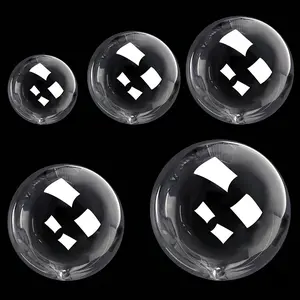 Bobo Balloons Kit, 50pcs Clear Bobo Balloon Arch Kit, Clear Balloons Decor for Birthdays, Weddings, Bride Showers, Engagement, New Year, Anniversary, Bobo Balloons Set (8/12/18/20/24-Inch)