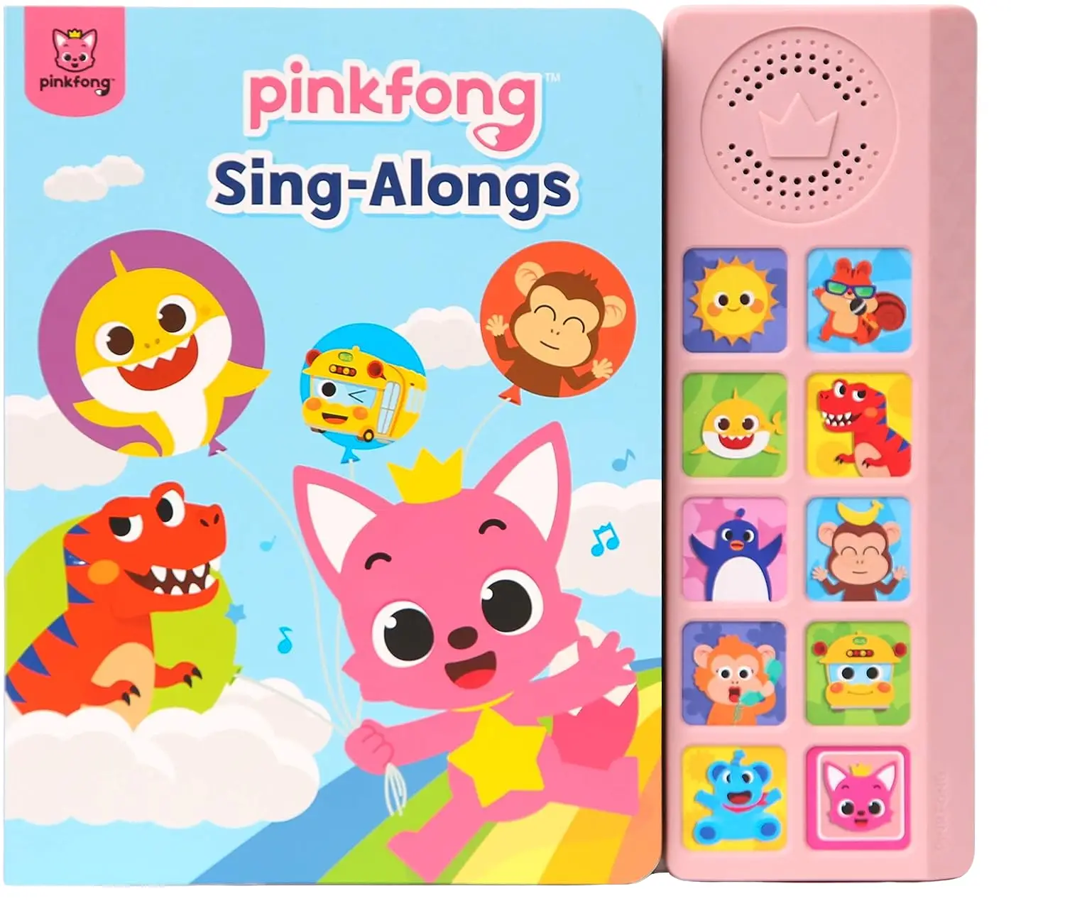 Pinkfong Sing-Alongs 10 Button Sound Book, Pinkfong Baby Shark Nursery Rhymes, Children's Sound Books, Interactive Learning Books for Toddlers, Learni