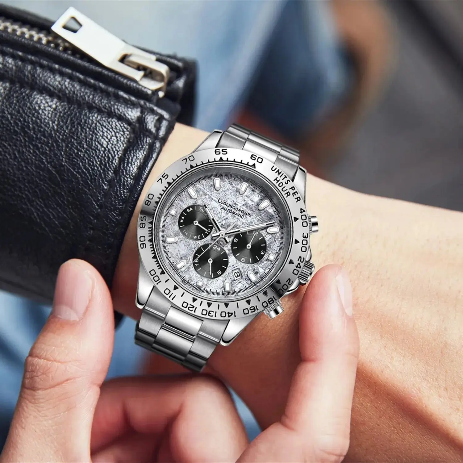 Men's Mechanical Business Watch - Dial Muti-Function Timepiece