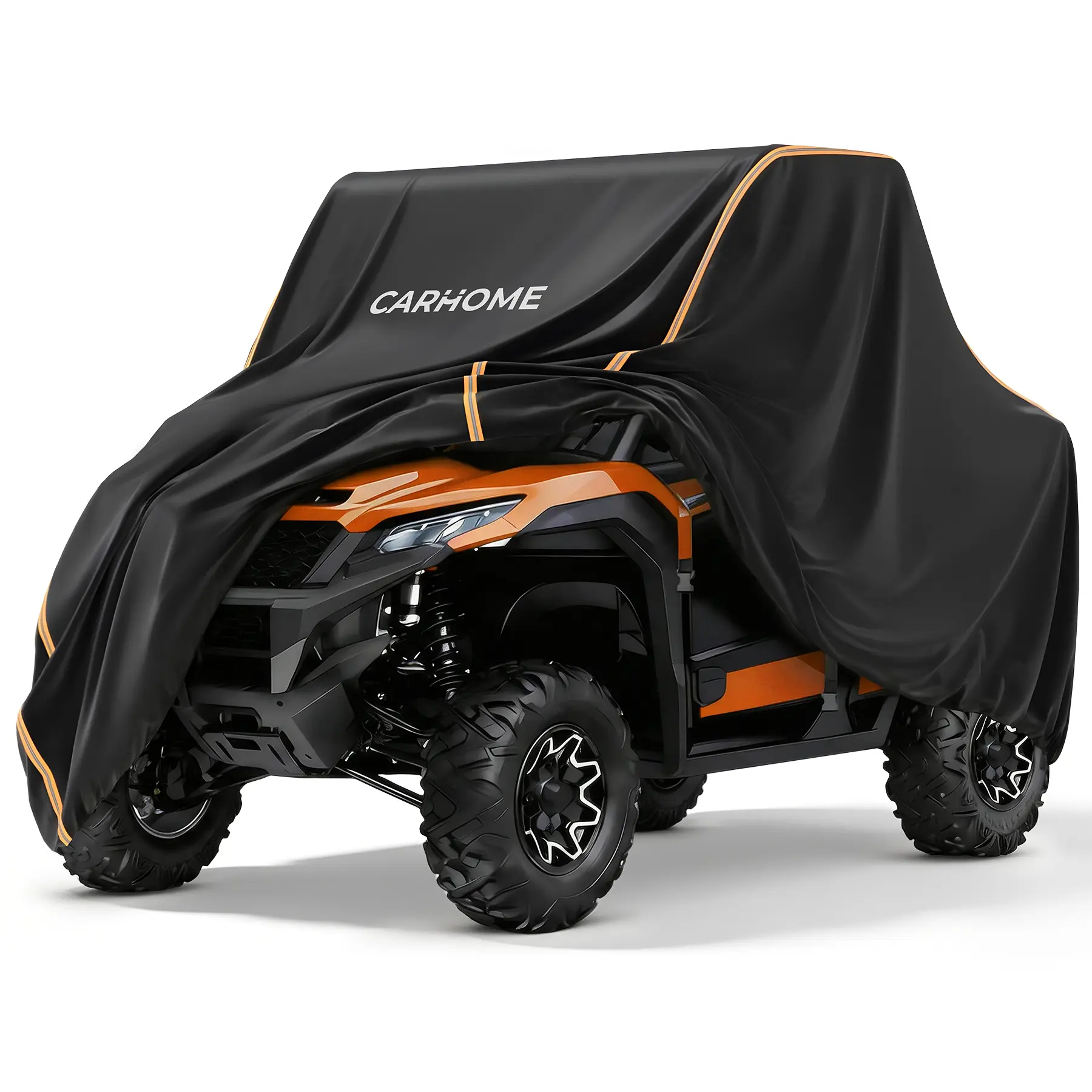 【CARHOME】Side by Side UTV Cover Medium Size, Waterproof UTV Cover for Off Road Vehicles, All Weather Storage Cover with UV Resistant Dustproof Protection for Outdoor UTV, ATV & SxS