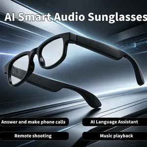 Aimb-V3 Ai Smart Glasses, Lightweight Frame, Voice Assistant, Office, Driving, Cycling, Outdoor Sports, Multilingual Translation, Blue Light Protection