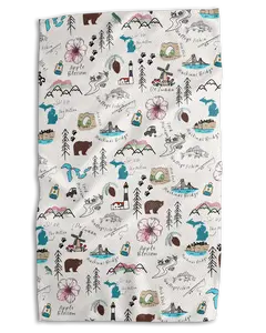 Michigan Icons 18x30 Work-Harder Double-Sided Towel - Ultra Absorbent Microfiber Kitchen Towel – Reusable & Machine Washable – Perfect Gift