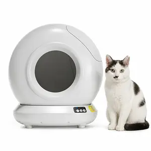 Smart Self-Cleaning Cat Litter Box with Health Tracking & App Alerts, Integrated Safety System, Odor-Free Automatic Litter Box for Large Cats, Compatible with Tofu/Clay/Mixed Litters