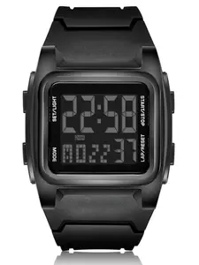 New Square Digital Sports Watch for Teens, Fashion Casual Multifunctional Outdoor Alarm Stopwatch Electronic Watch