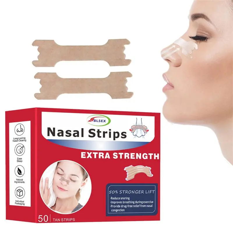 50pcs Nasal Strip Set, Nose Strip to Stop Snoring, Comfort Anti Snore Nasal Strip for Women & Men 50pcs Nasal Strip Set, Nose Strip to Stop Snoring, Comfort Anti Snore Nasal Strip for Women & Men