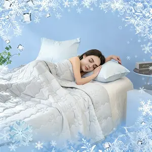 Cooling Blanket Keeps Body Cool at Night, Prevents Sweating, Suitable for Hot Sleepers, Ultra-Cool Lightweight Bed Blanket