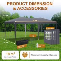 Grey/10x20 with 6 Sidewalls 