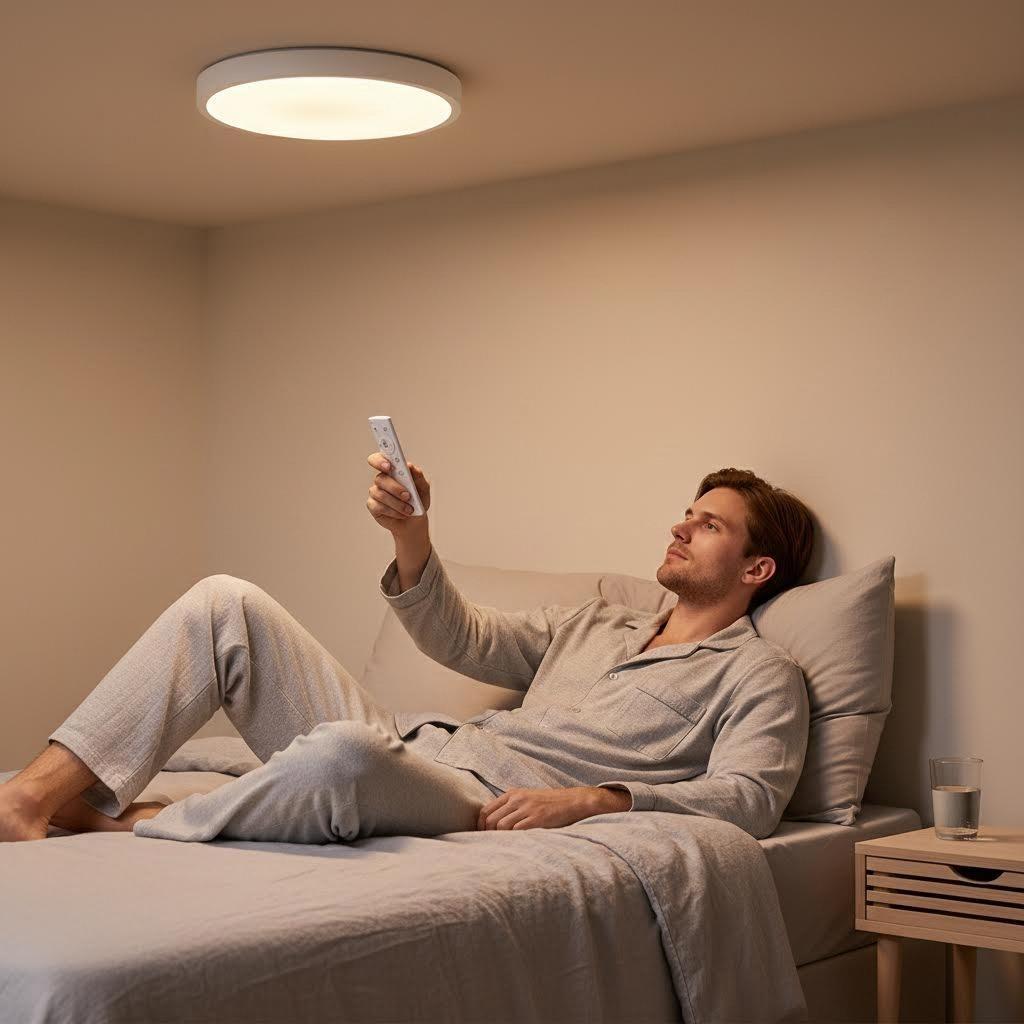 Rechargeable LED motion sensor ceiling light, dimmable closet light with three color temperatures and remote control, wireless battery-operated flush mount ceiling lamp for hallway, closet, stairway, garage, pantry