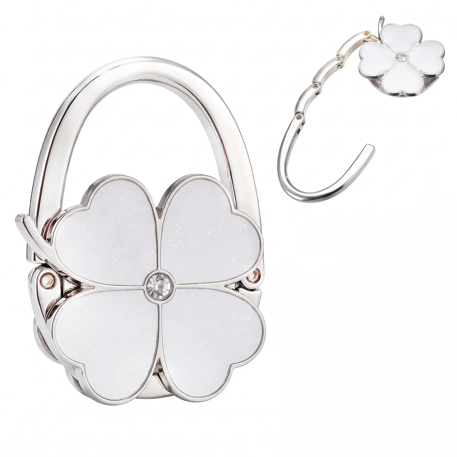 Foldable Handbag Hanger | White Purse Hook | Stylish Table Hook Holder