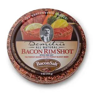Demitri's Bacon RimShot, Spiced Rim Salt, 4 Ounce Tin