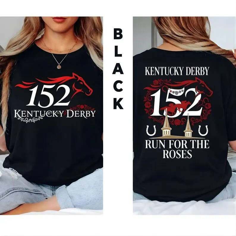 Run for the Roses T Shirt, Kentucky Derby 2026 Shirt, Vintage Horse Racing Tee, Equestrian Graphic Shirt, Derby Day Outfit
