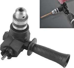 90 Degree Drill Attachment, withHandle   Right Angle DrillAttachment Kit Bend Extension Accessory NarrowSpace Repair Tool Electric Corner Device