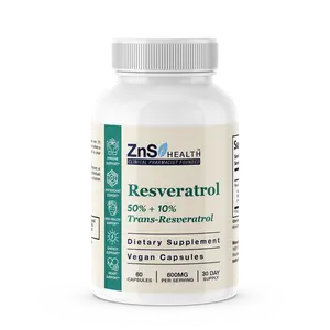 Resveratrol Complex Quick Release Capsules, Anti-Aging & Heart Health Support, Resveratrol Antioxidant Wellness Supplement