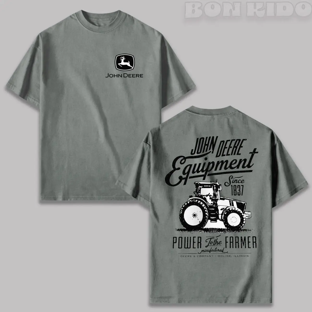 Unisex Short-Sleeve Soft Fabric Vintage John Deere T-Shirt - Agricultural Machinery Prints, Diesel Farming Apparel, Heavy Equipment Inspired Design, Farmer Gift for Dad, Classic Harvest Field Sketch Tee 0AV