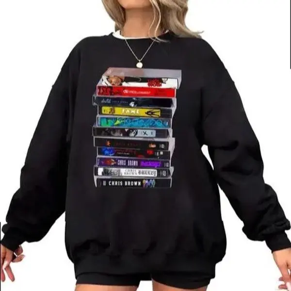 Breezyy Concert Gift for Fans T-Shirt, CB Album as Book Shirts, CB Merch T-shirt