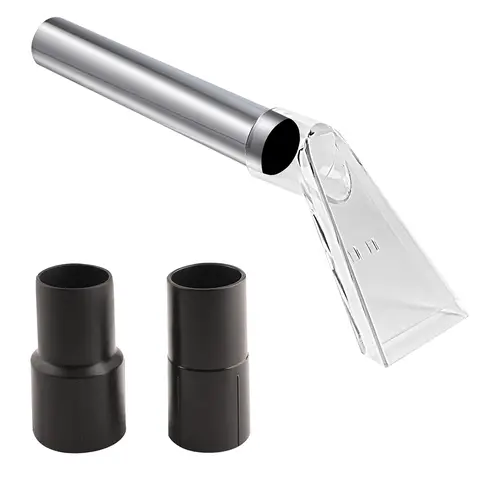 Stainless Steel Carpet Vacuum Attachment Head - 27cm Head Size ( +/-+/- 1-3Cm Tolerance ), Powerful Dirt Removal, Pipe-Compatible Shop Vac Converter, Wet/Dry Vacuum to Extractor, Car Detailing Tool (1 Extractor Tool Included)