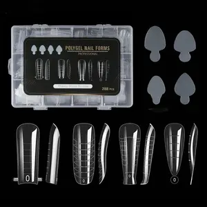 288 Pcs Nail Molds Nail Forms Full Cover Nail Forms Set for Woman