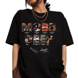 “Mobb Deep Album Shirt Prodigy & Havoc Graphic Tee Hiphop Artist Infinite Music Lover Gift”, Premium Quality Cotton, Music Fan Gift, Classic Graphic Top, Unisex Apparel