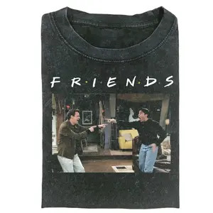 Friends TV Show T-Shirt, Chandler and Joey Pointing Scene Graphic Tee, Vintage 90s Sitcom Shirt, Funny Retro Friends Merch, Gift for Friends Fans
