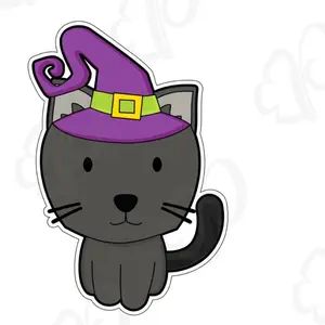 Witch Cat Cookie Cutter