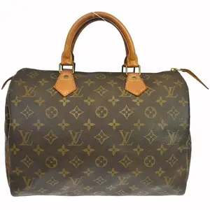 Pre-owned Louis Vuitton Canvas Travel Bags Main Buyit Speedy 30 Toile Monogram Brown Handbag PFR0737