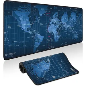 Pad Gaming - Desk Mat for Keyboard and  - World Map Large  Pads for Desk, Gaming Mousepad with Non-Slip Base, Desks Pad (31.5" X 11.8") for , Office and  (Map)