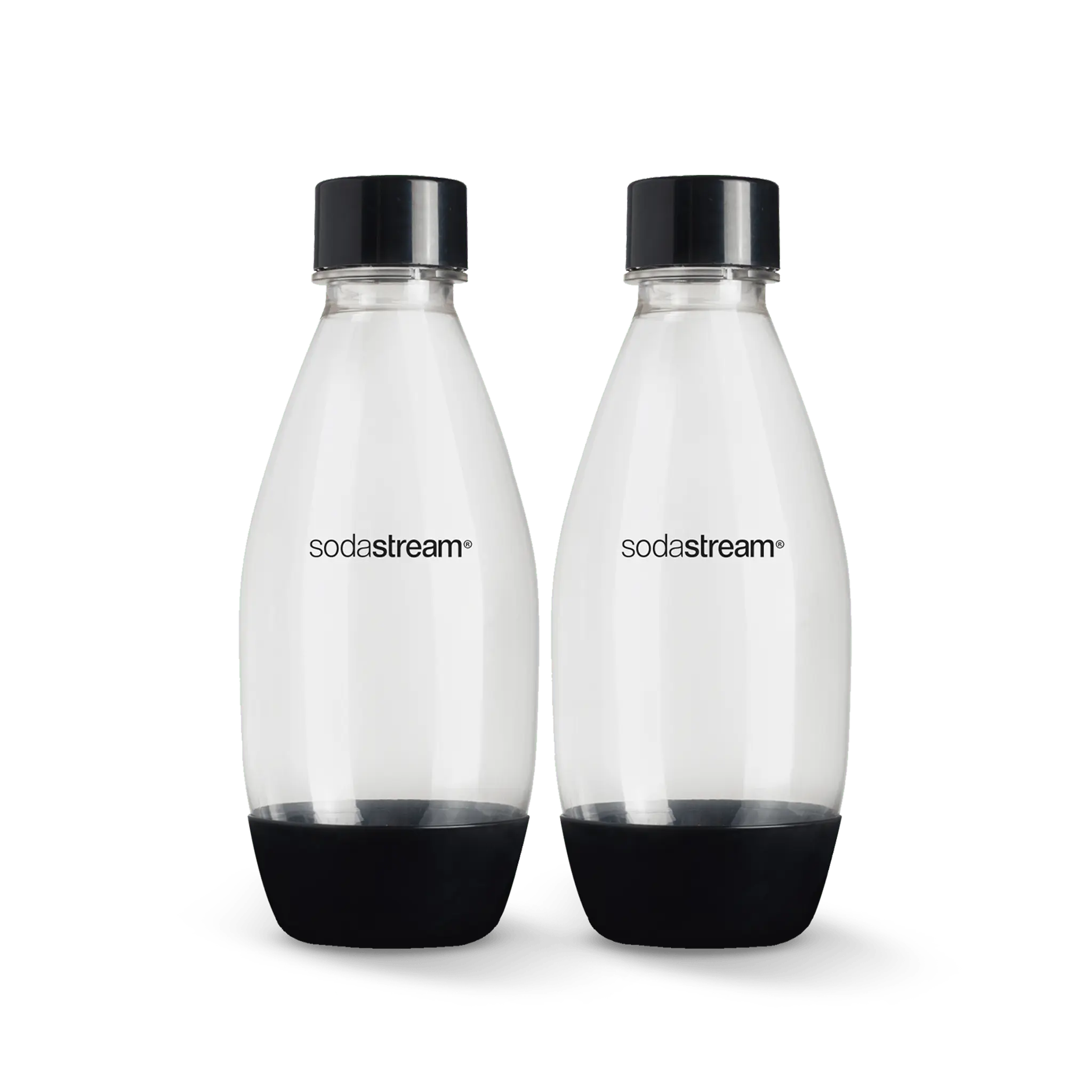 SodaStream 0.5L Slim Dishwasher Safe Bottles Twin Pack - Black