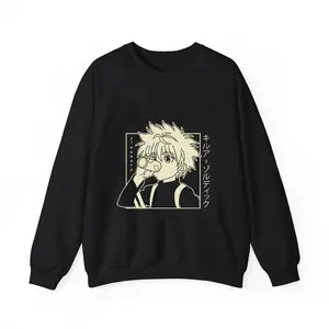 Hunter-X-Hunter Anime Killua Eye Killuas Gon Teams, Sweatshirt for Men Women, Unisex Sweatshirt, Gift For Her & Him, Cute Tee, Sweatshirt for Fan