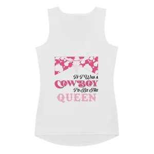 IF I WAS A COWBOY I'D BE THE QUEEN TANK TOP - Miranda Lambert inspired graphic Casual Slim Fit Tank