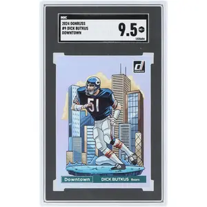 Dick Butkus Chicago Bears 2024 Panini Donruss Downtown Case Hit #9 SGC Authenticated 9.5 Card - Fanatics Authentic Certified