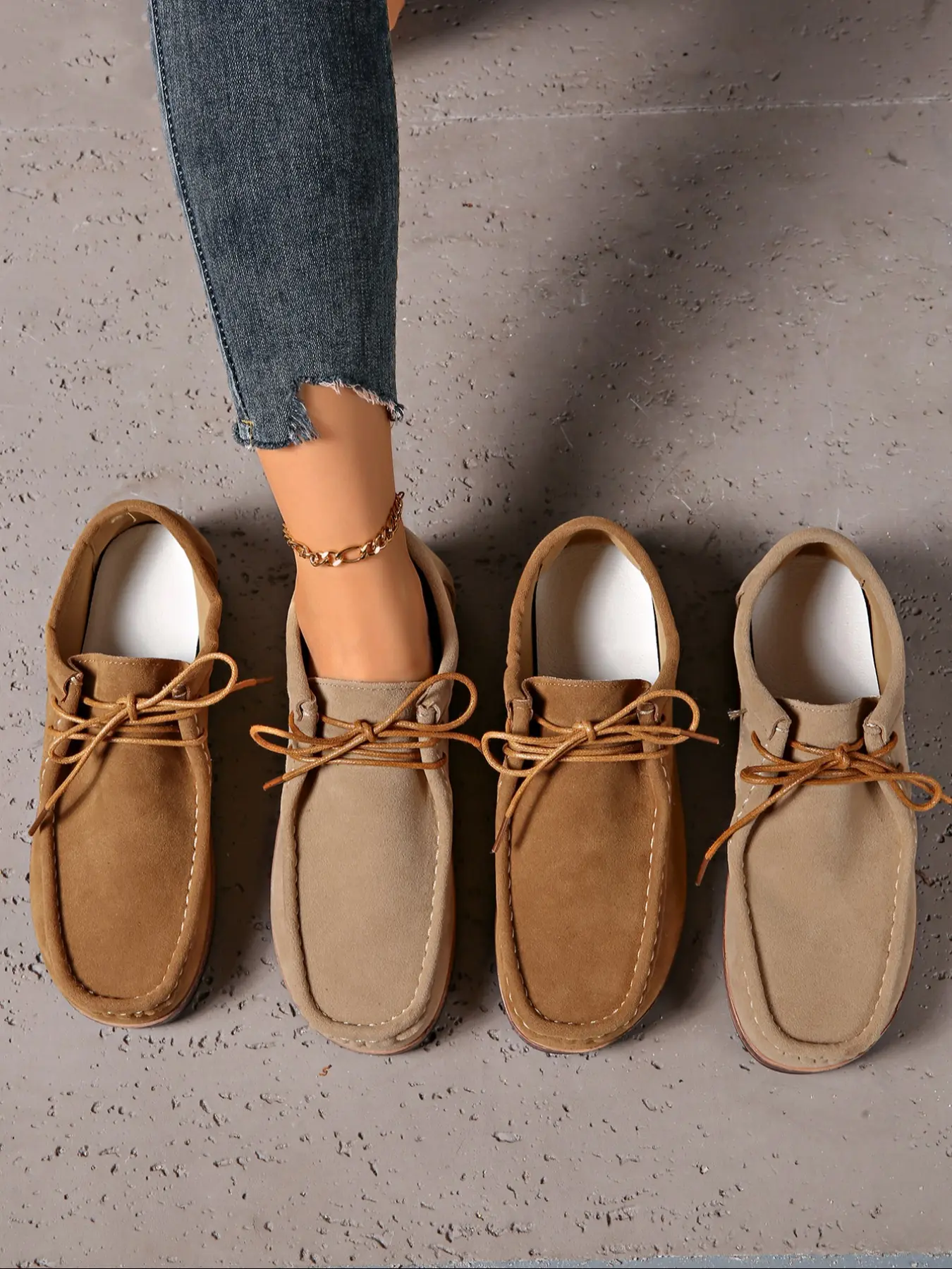 Women's Comfortable Slip-On, Flat Causal Shoes, Breathable Flats, Breathable Low-Top Moccasins with Arch Support, Perfect for Walking & Driving