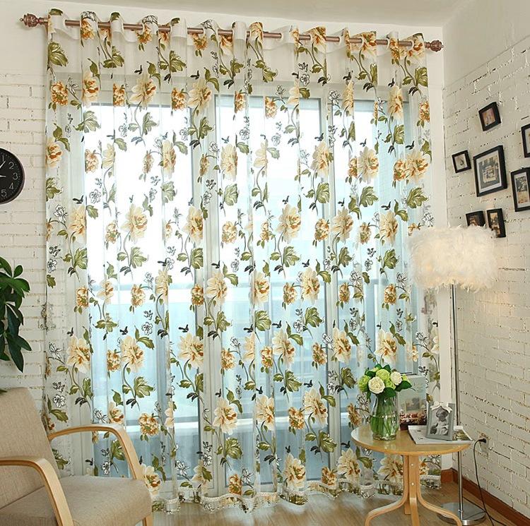 Transform Your Room with Romantic Floral Sheer Curtains | Dreamy Rose Pattern Voile Drapes | Perfect Spring/Summer Home Refresh Gift