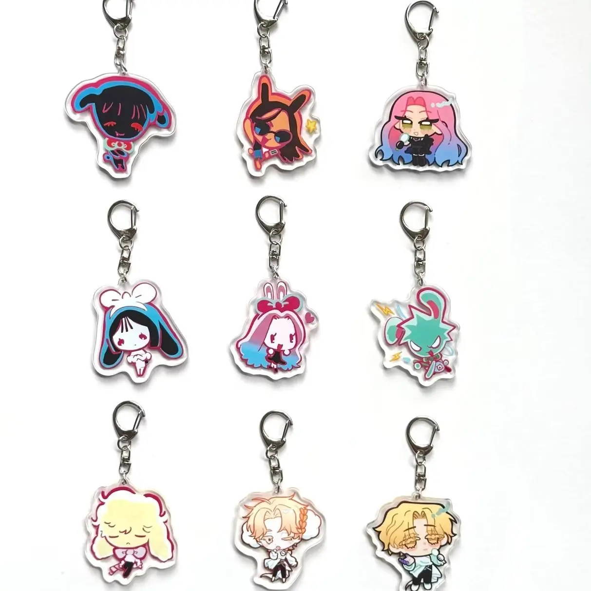 Alien Stage Acrylic Keychain, Double-sided Acrylic Keychain, Sua, Mizi, Till, Ivan, Hyuna, Luka, Anime Keychain