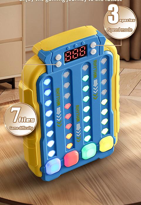 2026 New LED Light Music Fidget Toy Rhythm Master Finger Game Stress Relief ,Focus Training,Memory Boost,Hand-Eye Coordination Portable Sensory Toy,Couple Interactive Friend Party Game,Birthday Gift ,Holiday Present Cool Autism Gift for Kids Adults Teens