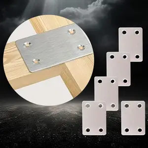 Stainless Steel Furniture Connector, Flat Sheet Straight Connection Plate, Multipurpose Fastener for Cabinet, Table & Chair, Stainless Steel Bracket